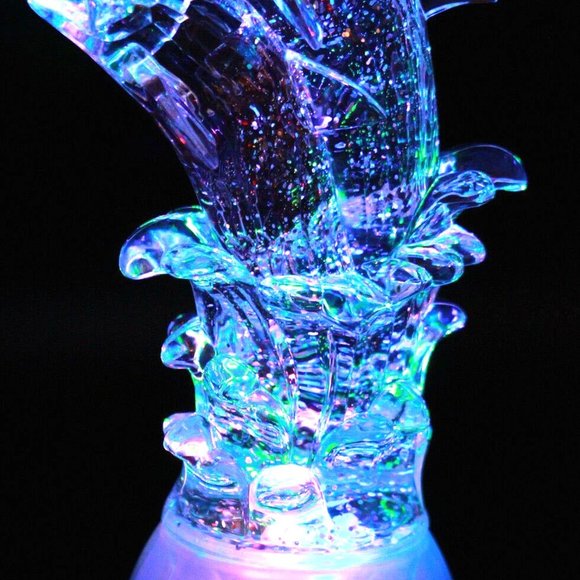 Pair of Dolphin, LED Lighted Sparkling Multi-Color Changing Home Decor - Picture 6 of 7